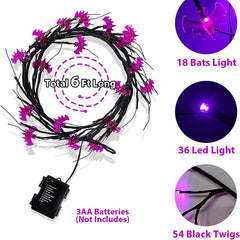 Spooky Glow LED Halloween Vine Lights